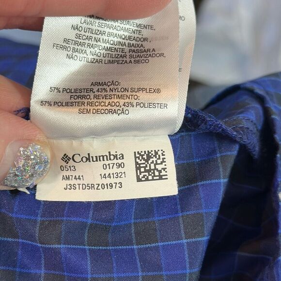 Columbia Men’s Silver Ridge Plaid  Long Sleeve Fishing Shirt XL Omni Shade - Picture 9 of 9